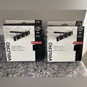 2 Boxes Heavy ~ Duty Fasteners Velcro for Extreme Outdoor Performance Black